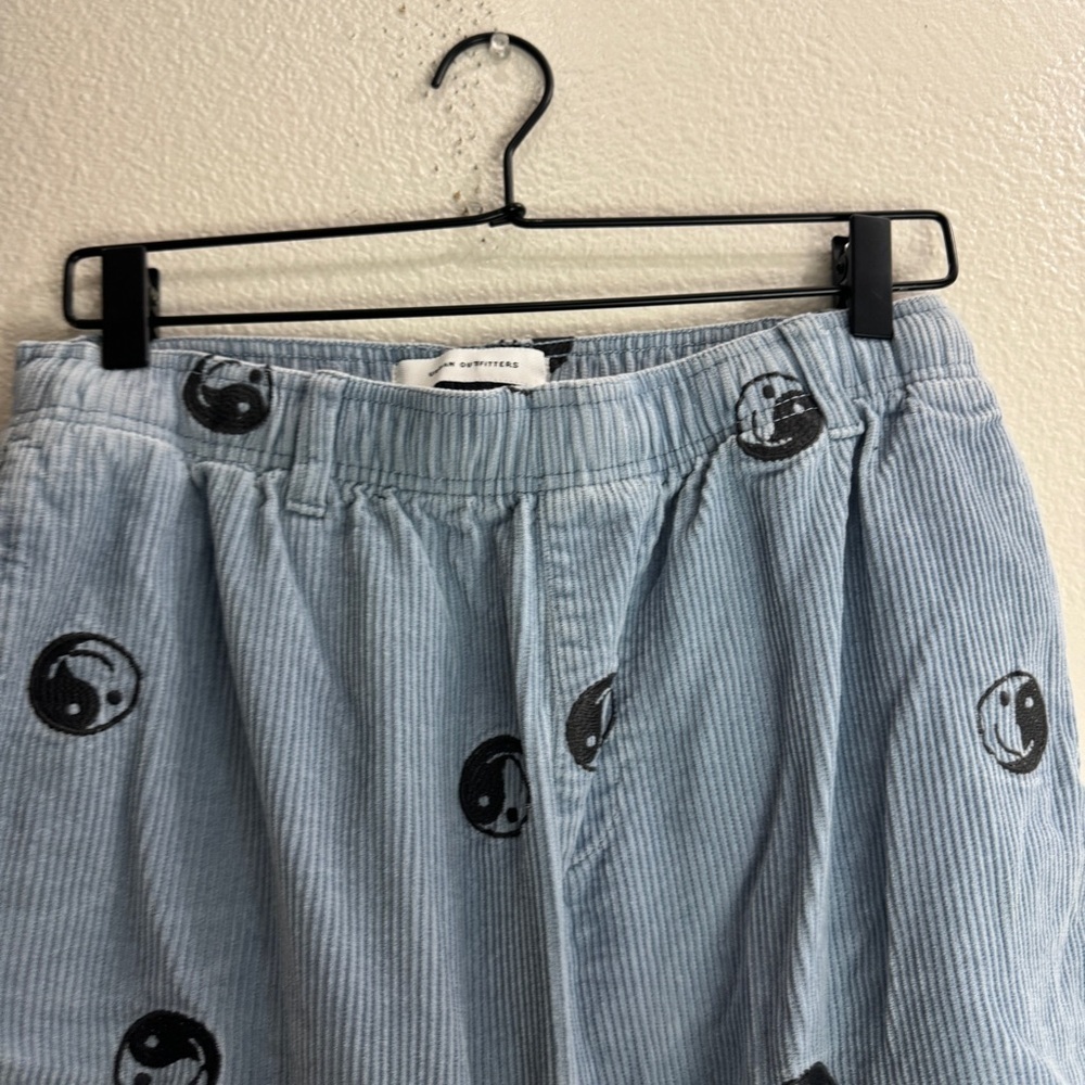 Urban Outfitters Yin Yang Smiley Face Corduroy Pants Drawstring Size Medium - Picture 3 of 10